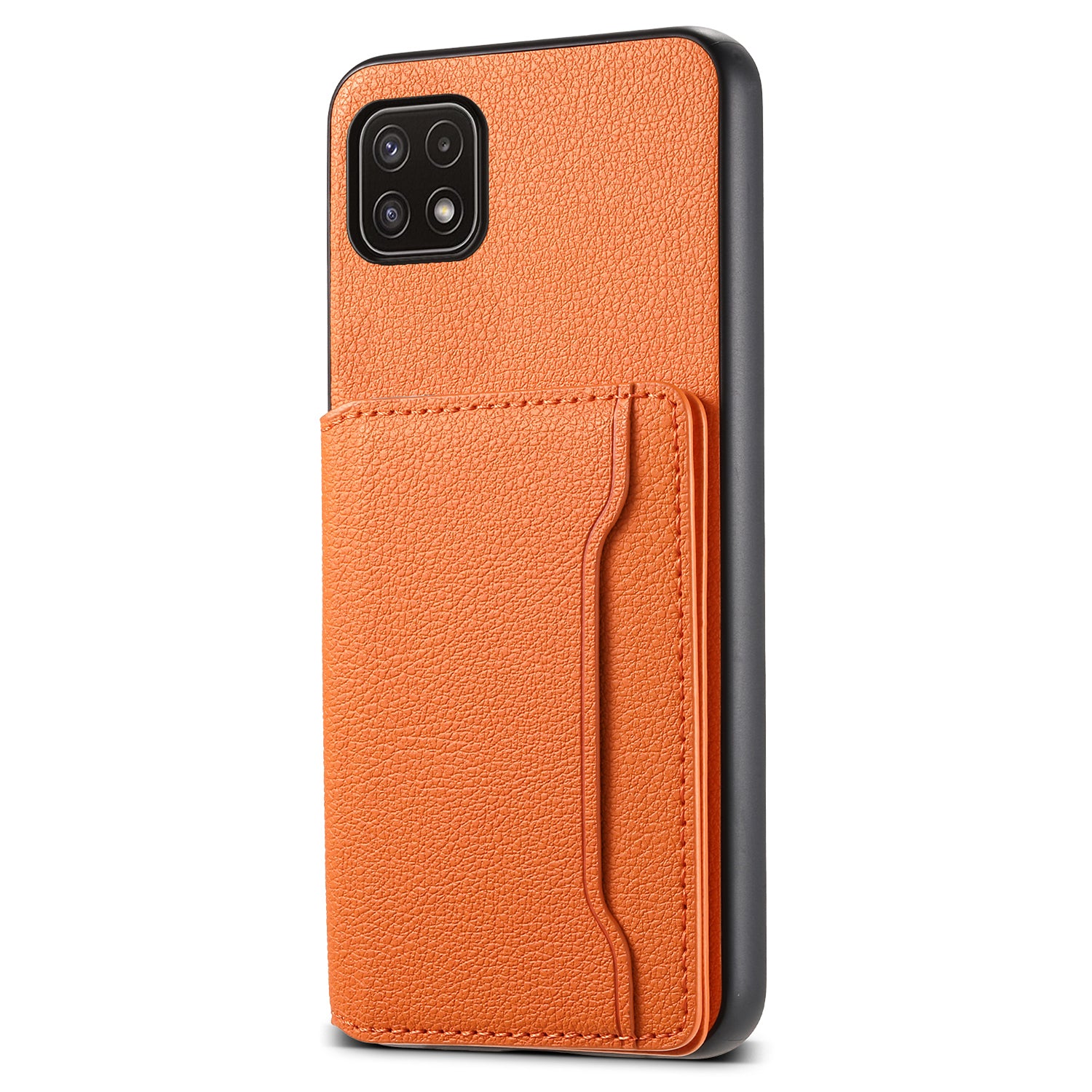 For Samsung Galaxy A22 5G (EU Version) Phone Case Calf Texture Card Slots Leather Back Cover For Samsung Galaxy A22 5G (EU Version) Phone Case Calf Texture Card Slots Leather Back Cover